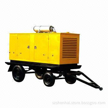 Silent Type Generator Set with Trailer, Mobile Power Station
